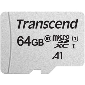 Transcend TS64GUSD300S 64GB MicroSDXC Class 10 UHS-1 U1 A1 Memory Card