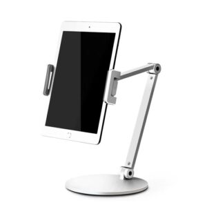 UPERGO AP-7L Aluminum Alloy Long Arm Height Adjustable Phone and Tablet Stand/Holder For up to 17" iPad And Tablet