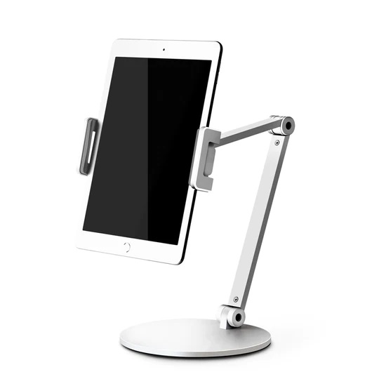 UPERGO AP-7L Aluminum Alloy Long Arm Height Adjustable Phone and Tablet Stand/Holder For up to 17" iPad And Tablet