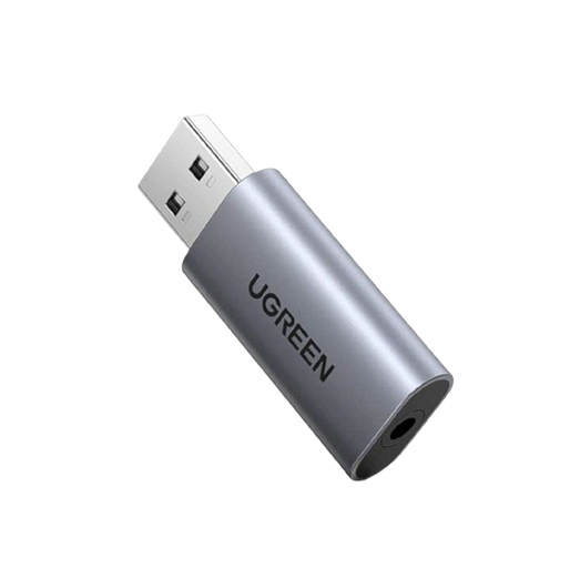 Ugreen 80864 usb 2.0 sound card for new 3.5mm audio + mic headset with TRRS interface Audio Adapter ALC4030 chipset CM383 10080864