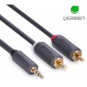 Ugreen AV102-10513 3.5mm Male to 2RCA Male Audio Cable, 5 Meter
