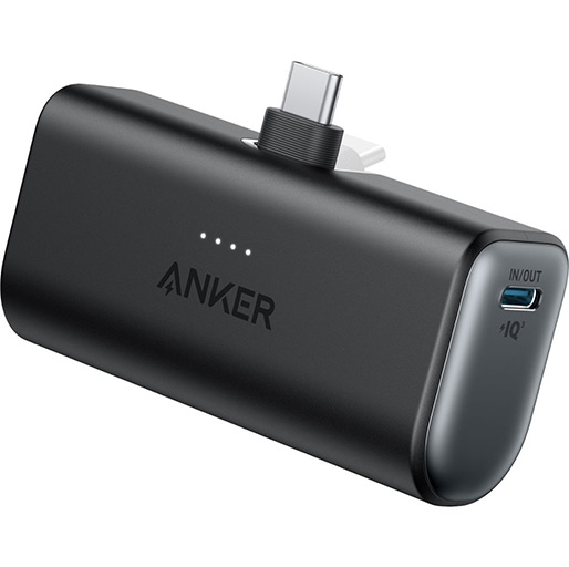 Anker Nano Powerbank 5000mAh 12W Built In Lightning Connector A1645H11 - Black