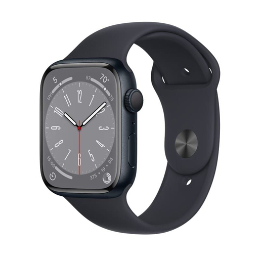 Apple Watch Series 8 GPS 45MM Midnight Aluminum Case with Midnight Sport Band (MNUJ3LL/A)