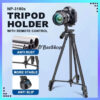 NeePho Tripod Wireless Tripod Selfie Stand Phone Holder NP-3180s with Remote Control Lightweight Foldable Tripod Stand Max Hight 136cm for Live Streaming | Selfie | Photography