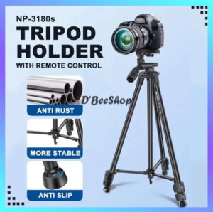NeePho Tripod Wireless Tripod Selfie Stand Phone Holder NP-3180s with Remote Control Lightweight Foldable Tripod Stand Max Hight 136cm for Live Streaming | Selfie | Photography