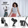 NeePho Tripod Wireless Tripod Selfie Stand Phone Holder NP-3180s with Remote Control Lightweight Foldable Tripod Stand Max Hight 136cm for Live Streaming | Selfie | Photography
