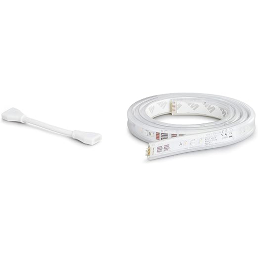 Philips Hue Light Strip Plus Dimmable LED Smart Light Extension, 1m, White, 929002269205