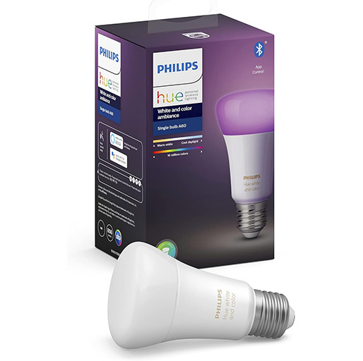 Philips Hue Uae White And Colour Ambiance Led Smart Bulb,Bluetooth & Zigbee Compatible (Hue Bridge Optional),Works With Alexa & Google Assistant 929002216818