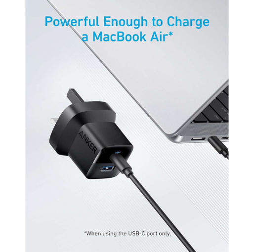 ANKER 323 CHARGER WITH 322 USB C TO USB C CABLE 33W 3FT