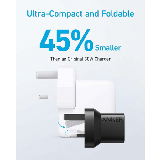 ANKER 323 CHARGER WITH 322 USB C TO USB C CABLE 33W 3FT