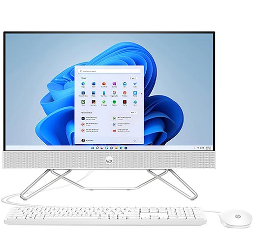 HP (2022) All-in-One Desktop – 12th Gen / Intel Core i7-1255U / 23.8inch FHD / 1TB HDD+256GB SSD / 16GB RAM / 2GB NVIDIA GeForce MX450 Graphics / Windows 11 Home / English & Arabic Keyboard / White / Middle East Version – [24-CB1012NE
