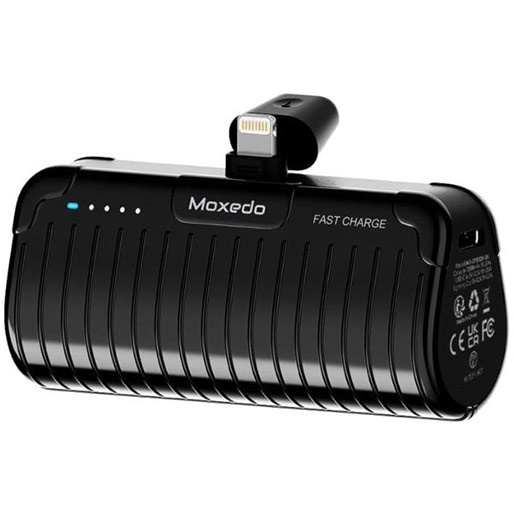 Moxedo Capsule Mini Power Bank 5000mAh Black MX-CPB026-BK Lightning