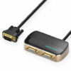 vention VGA Splitter 1 in 2 out VGA Male to 2 Female Audio Splitter with Power Cable