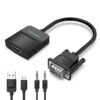 vention VGA to HDMI Adapter 1080P VGA Male to HDMI Female Converter Cable With Audio USB Power for PS4/3 HDTV VGA HDMI Converter