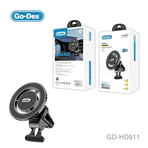 Go-Des HD911 Foldable angle adjustable high quality flexible metal dashboard magnetic mobile car phone holder