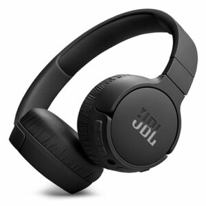 JBL Tune 670NC Wireless On-Ear Headphones with Adaptive Noise Cancelling and Foldable Design - Up to 44 Hours Battery Life with Quick Charge Function - Black