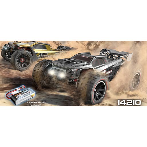 mjx r/c 1:14 hyper go brushless 4wd high-speed offroad truck -14210