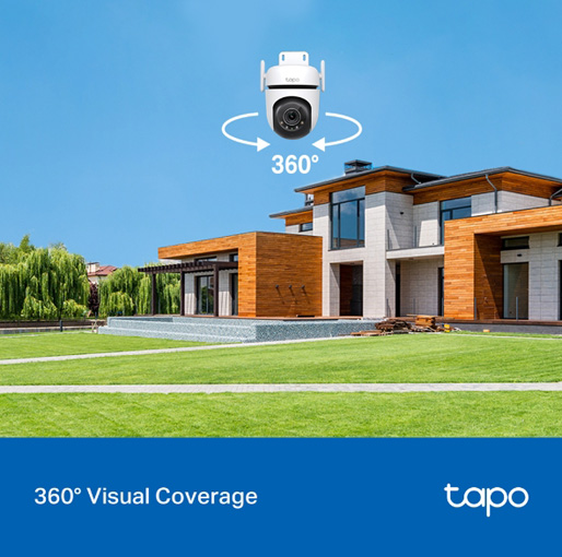 Outdoor Pan/Tilt Security Wi-Fi Camera Tapo C520WS