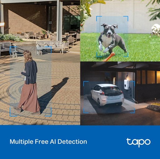 Outdoor Pan/Tilt Security Wi-Fi Camera Tapo C520WS