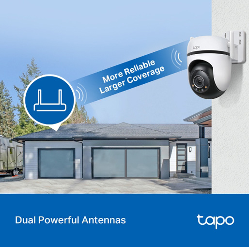 Outdoor Pan/Tilt Security Wi-Fi Camera Tapo C520WS