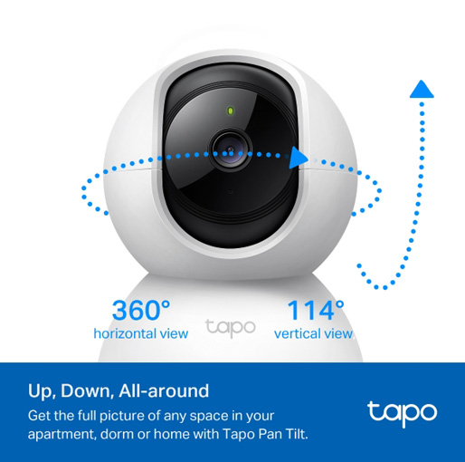 Pan-Tilt Home Security Wi-Fi Camera Tapo C200